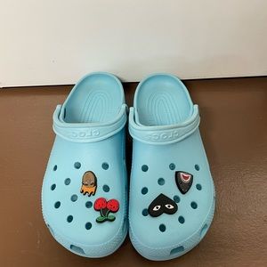 Icy Blue Crocs